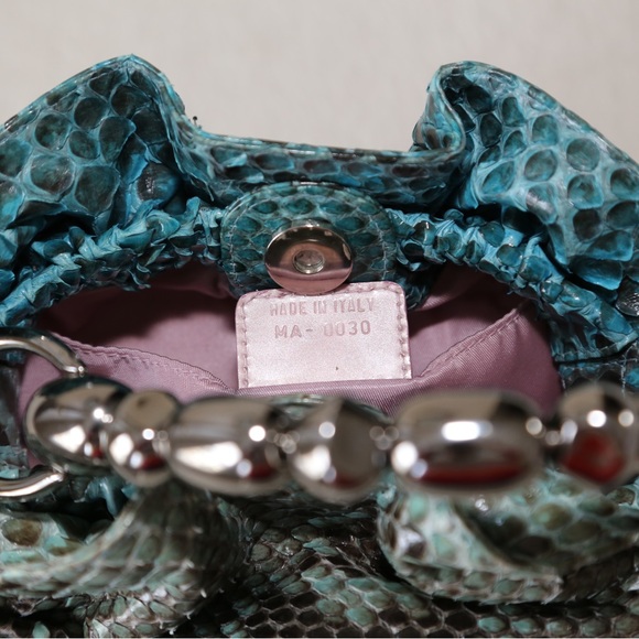 Rare! Authentic Glazed Lady Dior Christian Dior genuine Python bag - Picture 7 of 10